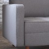 Flash Furniture Hudson Mid-Century Modern Commercial Grade Armchair with Tufted Faux Linen Upholstery & Solid Wood Legs - 4 of 4