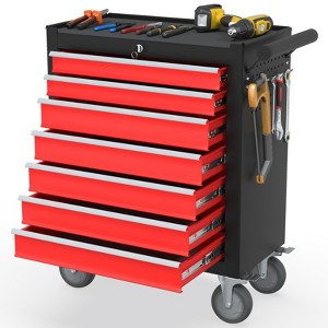 Huxxion 7-Drawer Heavy Duty Rolling Tool Chest Tool Storage Box - 1 of 4