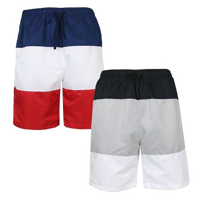 Galaxy By Harvic Men's Dry Tech Active Workout Training Running Performance Shorts - 2 Pack