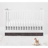 Bacati - MixNMatch Gray frills on bottom Crib/Toddler ruffles/skirt - 4 of 4