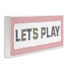 Stupell Industries Let's Play Floral Pattern Framed Giclee Art - 2 of 4
