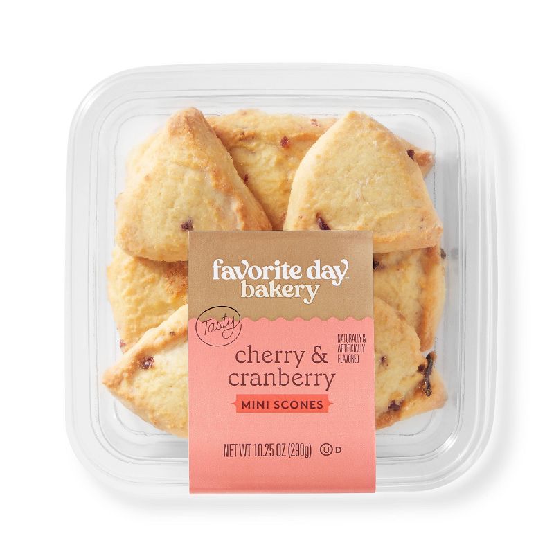 Cherry &#38; Cranberry Mini Scones - 10.25oz- Favorite Day&#8482;, 1 of 5