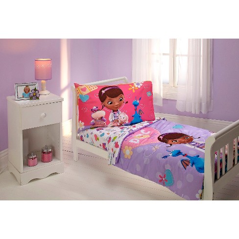 disney® doc mcstuffins 4 piece bedding set - toddler : target