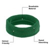 Unique Bargains Stretchy Cotton Blend Sweat Absorbing Sport Headband Wristband Grass Green 3 pcs - 3 of 4