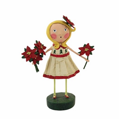 Lori Mitchell 6.5 Inch Etta Poinsettia Christmas Flowers Figurines