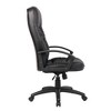 High Back LeatherPlus Chair Black - Boss Office Products: Ergonomic, Adjustable, Swivel, Casters/Wheels - 3 of 4