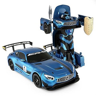 Link 1:14 Rc Mercedes-benz Gt3 2.4ghz Rc Transformer Dancing Robot Car ...