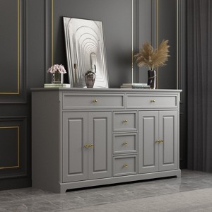 Famapy 5 Drawer Combo Dresser Multifunctional Storage Cabinet Living Room Storage Solutions - 1 of 4