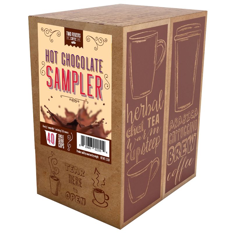 Two Rivers Hot Chocolate Pods Variety Pack, 2 of 6