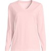 Lands' End Women's Relaxed Supima Cotton Long Sleeve V-Neck T-Shirt - 3 of 4