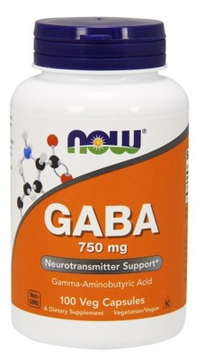 GABA 750mg by Now Foods  -  200 VegCap