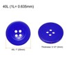 Unique Bargains Resin Snap Fastener Round Flat 4-Hole Sewing Buttons 10 Pcs - 2 of 4
