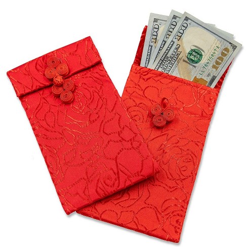 Juvale 100-Pack Red Money Envelopes for Lunar New Year, Red Pockets (3.5 x  6.7 In)