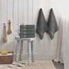 Soft Bath Towels 24x46, 500 GSM - 100 Cotton Set of 6, Gray, Highly Absorbent Quick - Dry - 2 of 4