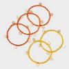 Seedbead with Hammered Discs Stretch Bracelet Set 5pc - A New Day™ - 3 of 4