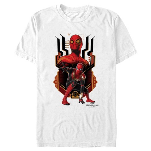 Men\'s Marvel Spider-man: No Way Large : White - Suit Target T-shirt Home - Integrated