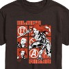 Men's - Marvel - Black Widow Grid Short Sleeve Graphic T-Shirt - 2 of 4