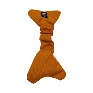 American Dog Durable Bungee Bone Dog Toy - Squeakerless, Crunchy Sound, Stretching Fun for Dogs - Yellow - 1 of 3