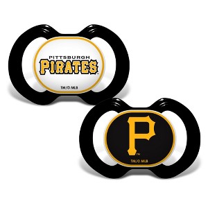 BabyFanatic Officially Licensed Unisex Pacifier 2-Pack - MLB Pittsburgh Pirates - 1 of 4