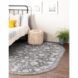Unique Loom Boston Collection Area Rug - Floral - 1 of 4
