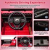 12V Kids Ride on Car with Remote Control, Electric Vehicle with LED Lights, Music, Bluetooth, MP3, 3 Speeds, Spring Suspension - 2 of 4