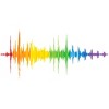 Adult Design By Humans Soundwave Rainbow Pride By Truemilk T-Shirt - 2 of 2