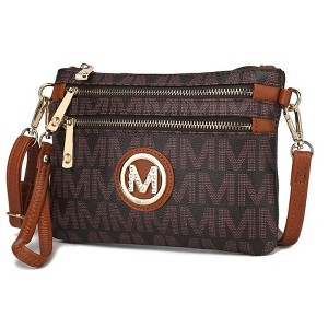 MKF Collection Geneve M Signature Crossbody Wristlet Bag by Mia K - 1 of 4
