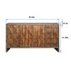 NicBex 4 Door Sideboard Buffet Cabinet Farmhouse Wooden Storage Cabinet for Kitchen - 3 of 4