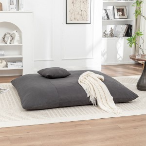 PAGED Bean Bag Chair Modern Human Dog Bed with 5 Adjustable Position, Corduroy Floor Sofa Bed for Living Room, Bedroom, Lounging, Gaming - 1 of 4