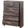 Kumasinova 5-Drawer Chest Dresser,Chic Bedroom Storage Cabinet,Wooden Finish Chests of Drawers,Bedroom Furniture,Entryway,Dark Brown - 2 of 4