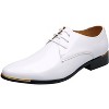 Santimon Dress Shoes Mens Classic Pointed-Toe Patent Leather Lace-up Formal Oxford Shoes - 2 of 4