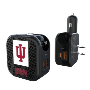 NCAA Big Ten Universities Text Backdrop 18-Watt 2 in 1 USB A/C Charger - 1 of 3