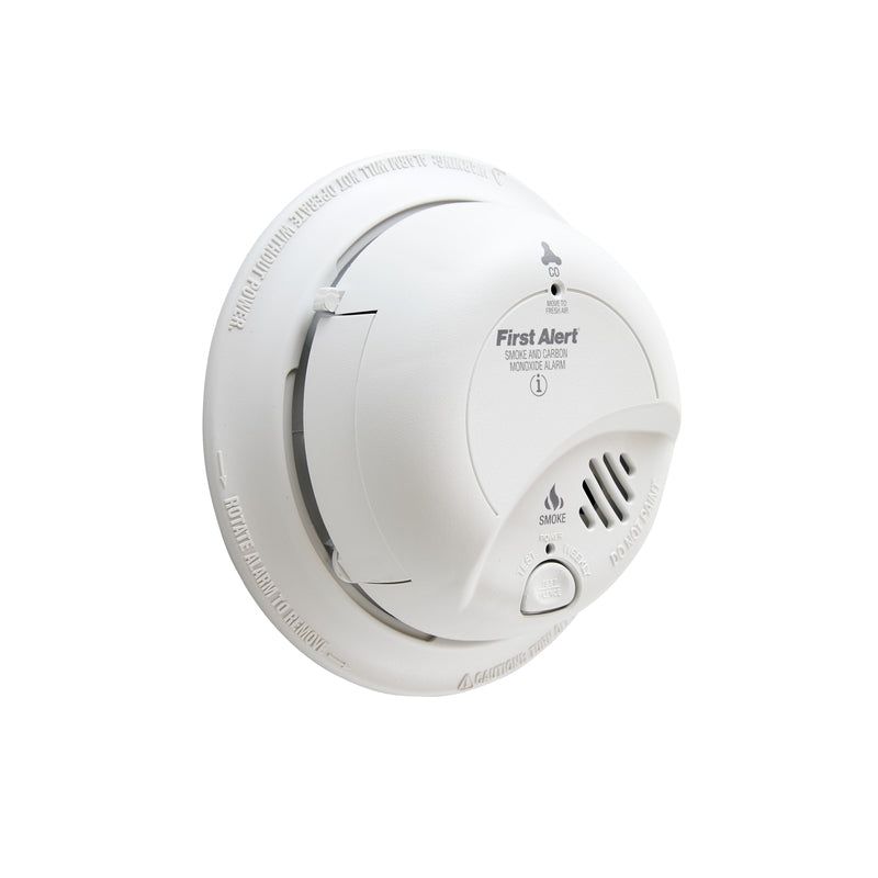 BRK Hard-Wired w/Battery Back-Up Electrochemical/Ionization Smoke and Carbon Monoxide Detector, 1 of 2