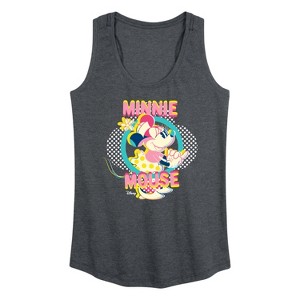 Women's - Disney - Minnie Circle Frame Graphic Racerback Tank - 1 of 4