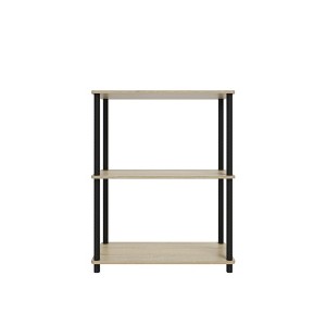 Homez 3 Tiers Wood Household Shelving Unit (23.54 in. W x 29.72 in. H x 11.73 in. D) - 1 of 4