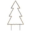 vidaXL Christmas Light Decoration with Spikes Tree 80 LEDs 23.6 in. - 2 of 4