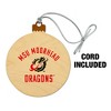 Minnesota State University Moorhead Dragons Wood Christmas Tree Holiday Ornament - 2 of 4