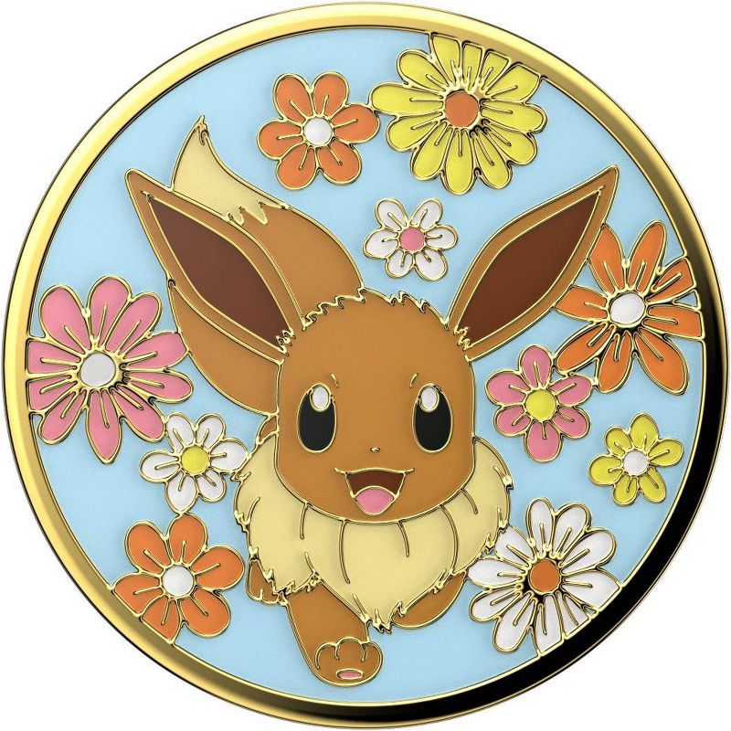PopSockets Pokemon Cell Phone Grip &#38; Stand - Eevee Enamel Floral, 2 of 8