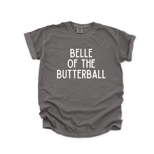 Simply Sage Market Women's Belle Of The Butterball Short Sleeve Garment Dyed Tee - 1 of 4