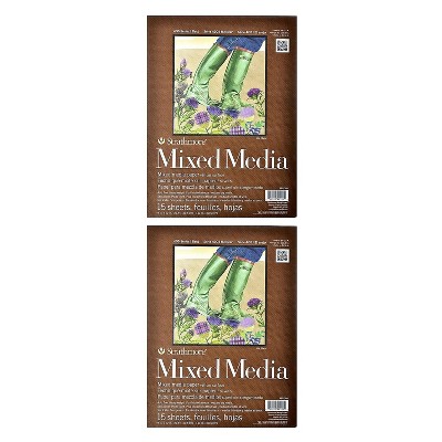 Strathmore 400 Series Mixed Media Pad 9 in. x 12 in. 15 sheets [Pack of 2](PK2-462-109) 48275-PK2