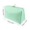 Unique Bargains Women's PVC Durable Large Zipper Closure Makeup Bag 1 Pc - 2 of 4