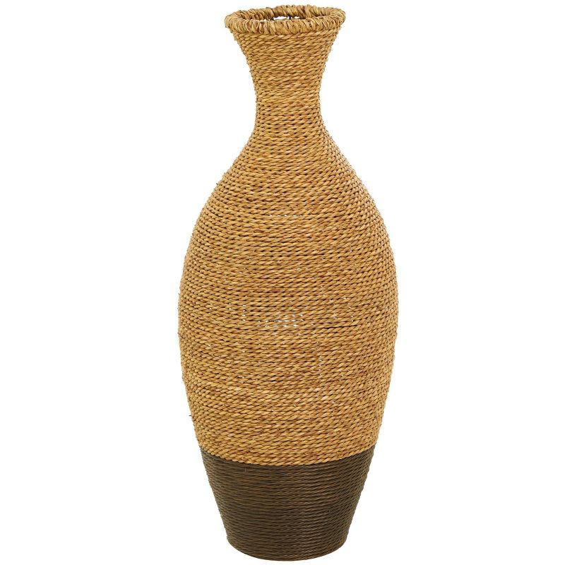 27&#39;&#39; x 11&#39;&#39; Tall Seagrass Woven Floor Vase Brown - Olivia &#38; May, 4 of 7