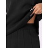 INSPIRE CHIC Women's Knit Matching Sweatsuits Tops and Wide Leg Pants 2 Piece Outfits Sets - image 4 of 4