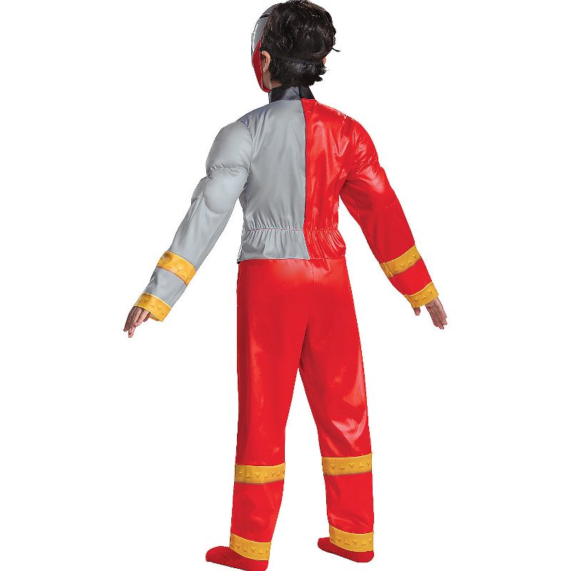 Disguise Boys' Power Rangers Dino Fury Red Ranger Muscle Jumpsuit Costume, 2 of 4