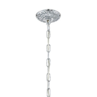 Polished Brass Mini Crystal 4-Light Chandelier