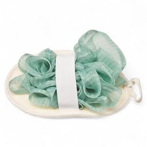 Spa Essentials Reversible 2-in-1 Bath Sponge & Body Scrubber - Exfoliating Loofah Bath Pad - 1 of 3