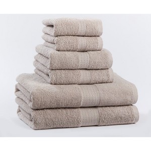 BrylaneHome BH Studio 6 Piece Bath Towel Set - 1 of 3