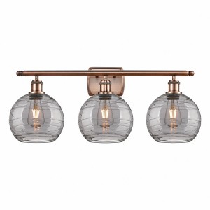 Athens Deco Swirl - 3 Light Bath Vanity In Industrial Style-11.25 Inches Tall and 26 Inches Wide - 1 of 1