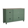 55" Vintage Storage Sideboard Buffet Accent Cabinet - Festivo - 4 of 4