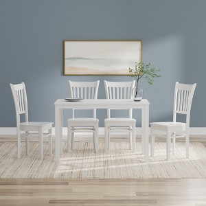 Glenwillow Home 48" Wood Dining Table + Spindle Back Dining Chairs Dining Set (3-Piece or 5-Piece Set) - 1 of 4